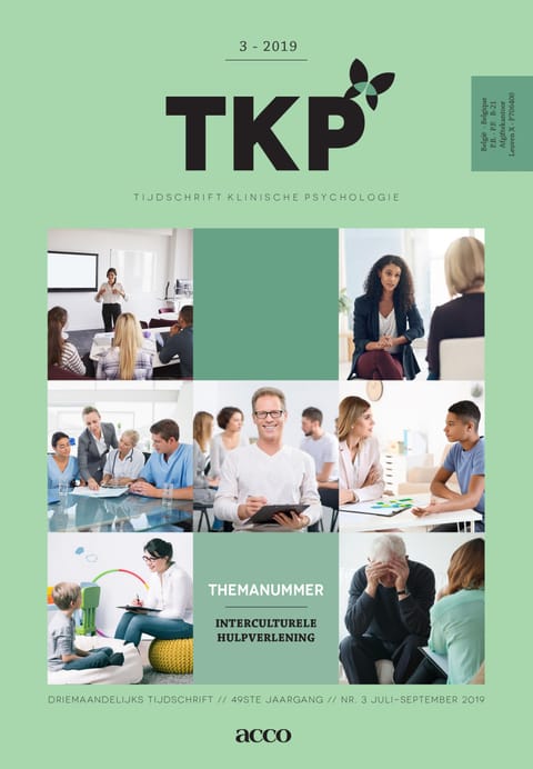 Omslag van Tijdschrift Klinische Psychologie